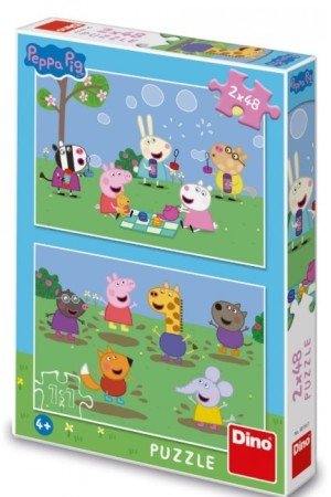 PEPPA PIG ΚΑΙ ΦΙΛΟΙ 2x48 ΤΕΜ. ΠΑΖΛ DINO