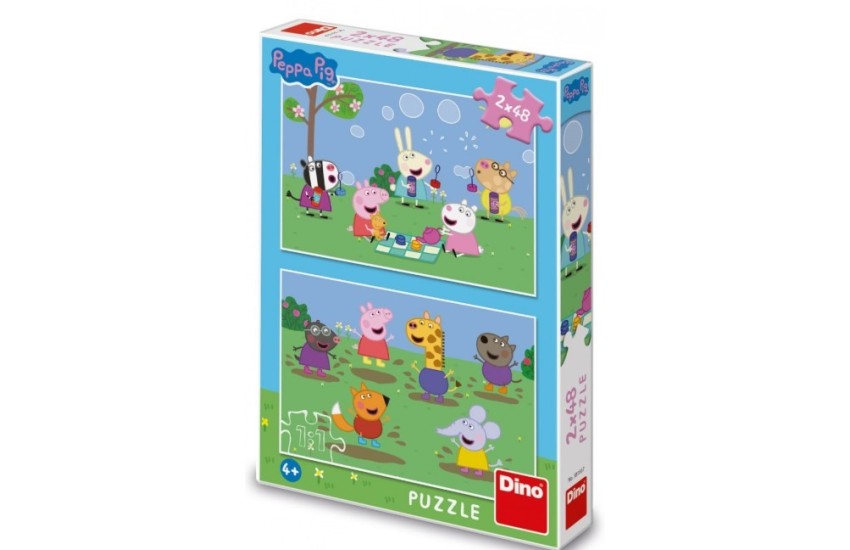 PEPPA PIG ΚΑΙ ΦΙΛΟΙ 2x48 ΤΕΜ. ΠΑΖΛ DINO