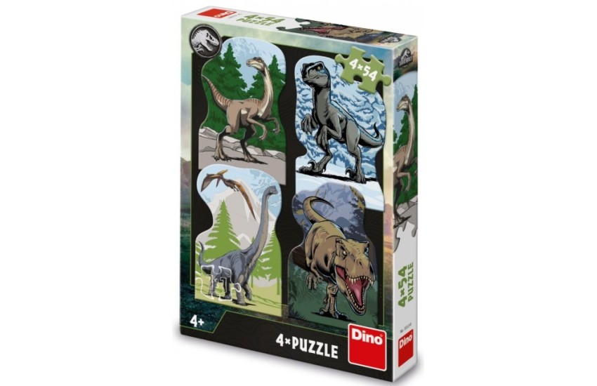 ΚΟΣΜΟΣ ΤΩΝ ΔΕΙΝΟΣΑΥΡΩΝ - JURASSIC WORLD 4x54 ΤΕΜ. ΠΑΖΛ DINO