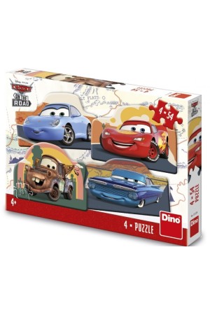 CARS: ΣΤΟΝ ΔΡΟΜΟ 4x54 ΤΕΜ. ΠΑΖΛ DINO