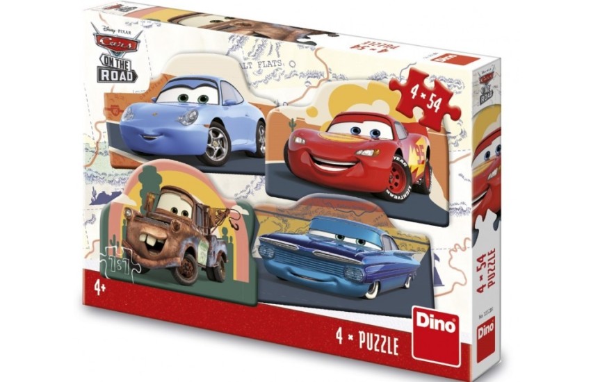 CARS: ΣΤΟΝ ΔΡΟΜΟ 4x54 ΤΕΜ. ΠΑΖΛ DINO