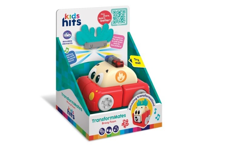 KIDS HITS ΠΥΡΟΣΒΕΣΤΙΚΟ ΟΧΗΜΑ BRAVY FAWN TRANSFORMMATES ΓΙΑ 3+ ΕΤΩΝ
