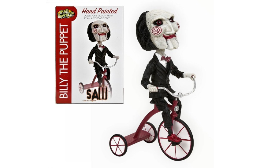 ΦΙΓΟΥΡΑ 18CM HEAD KNOCKER PUPPET ON BICYCLE (SAW)