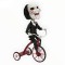 ΦΙΓΟΥΡΑ 18CM HEAD KNOCKER PUPPET ON BICYCLE (SAW)