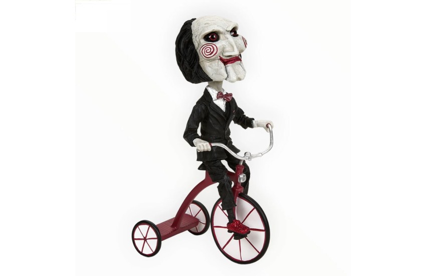 ΦΙΓΟΥΡΑ 18CM HEAD KNOCKER PUPPET ON BICYCLE (SAW)