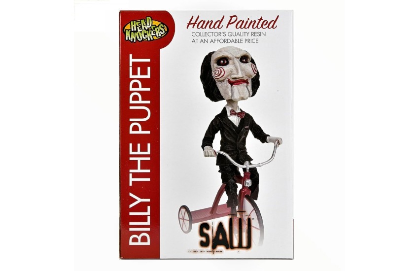 ΦΙΓΟΥΡΑ 18CM HEAD KNOCKER PUPPET ON BICYCLE (SAW)