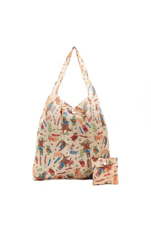 BEIGE OWL SHOPPER