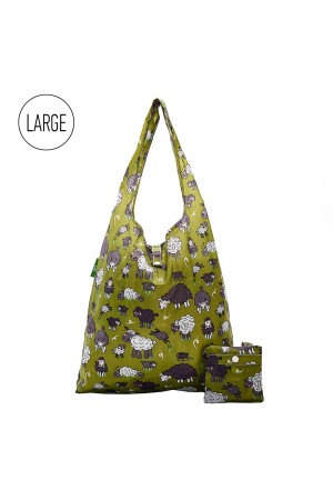 GREEN SHEEP LARGE SHOPPER