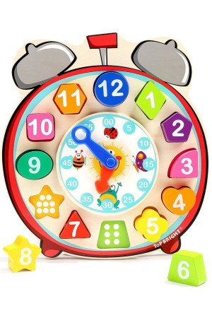 WOODEN SHAPE SORTING CLOCK