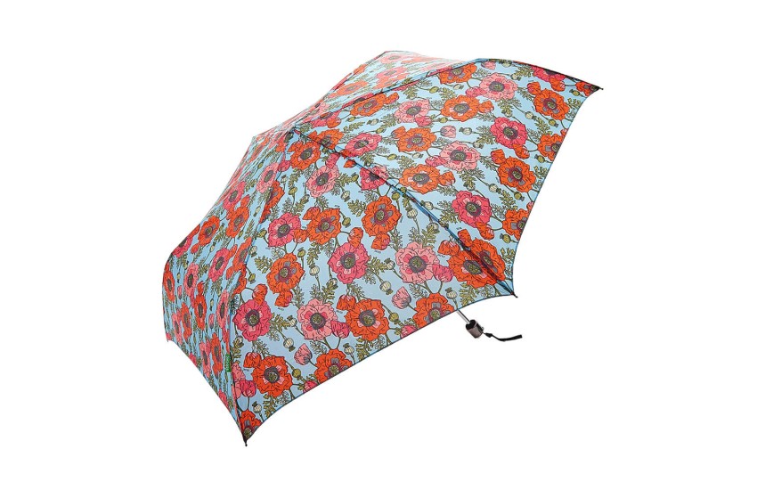 BLUE POPPIES MINI UMBRELLA