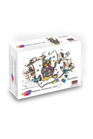 RAINBOW WOODEN PUZZLE - CAT