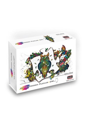 RAINBOW WOODEN PUZZLE - OWL