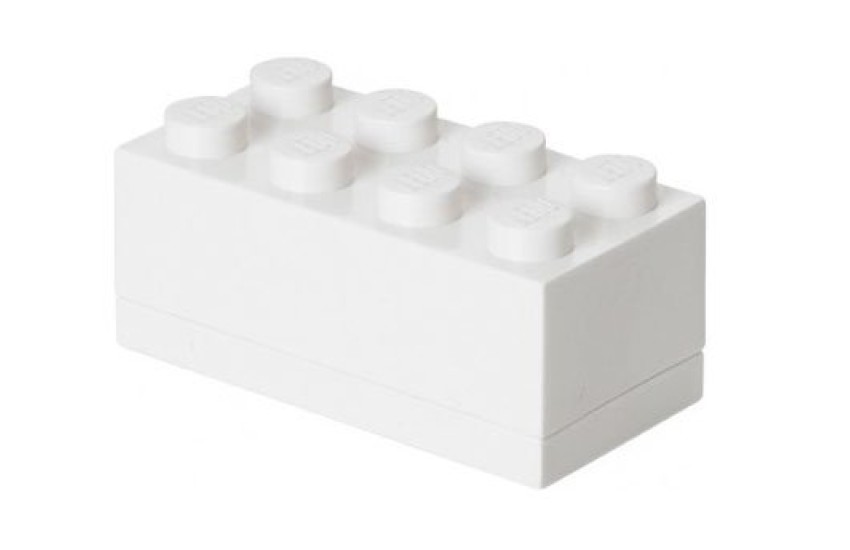 ΚΟΥΤΙ ΑΠΟΘΗΚΕΥΣΗΣ LEGO ΟΡΘΟΓΩΝΙΟ MINI ΑΣΠΡΟ 4,6 x 9,3 x 4,3 cm - 40121735