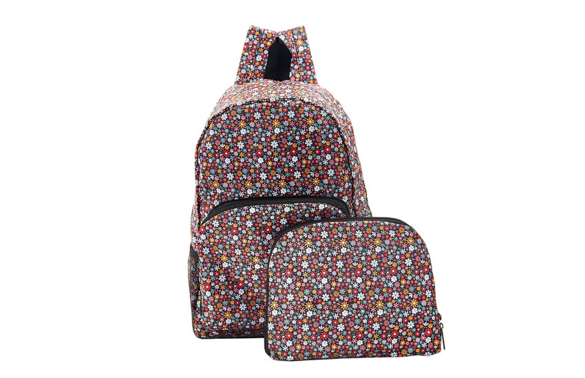 BLACK DITSY BACKPACK