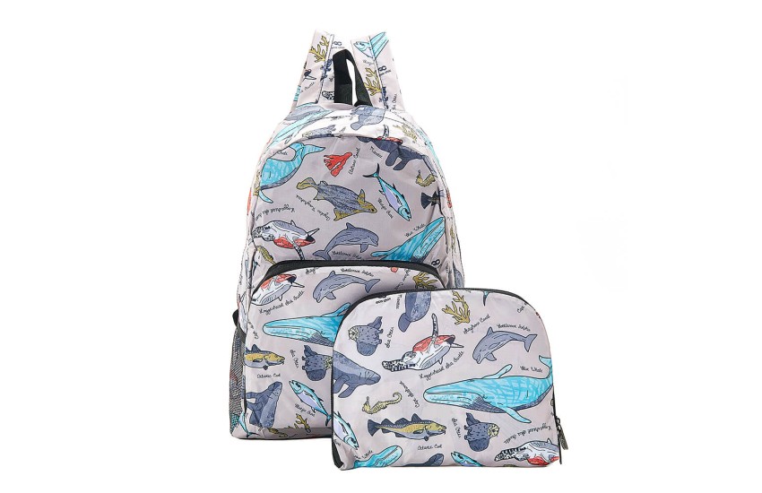 GREY SEA CREATURES BACKPACK