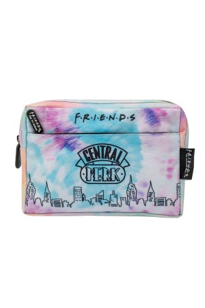 FRIENDS MULTI POCKET PENCIL CASE - PURPLE TIE DYE