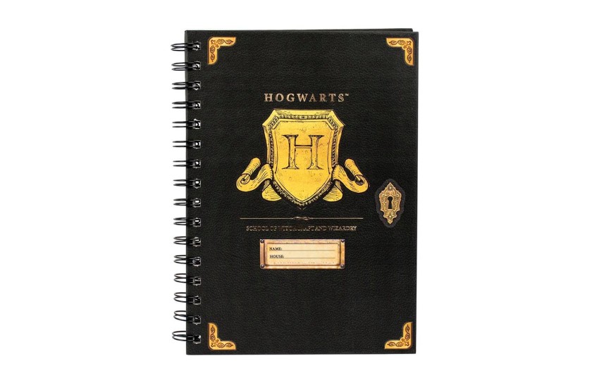 HARRY POTTER A5 WIRO NOTEBOOK - HOGWARTS SHIELD
