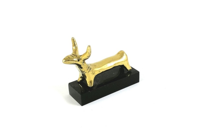 ΕΙΔΩΛΙΟ ΤΑΥΡΟΥ ΣΕ ΒΑΣΗ ΟΡΕΙΧΑΛΚΟΣ 4 cm x 6,5 cm