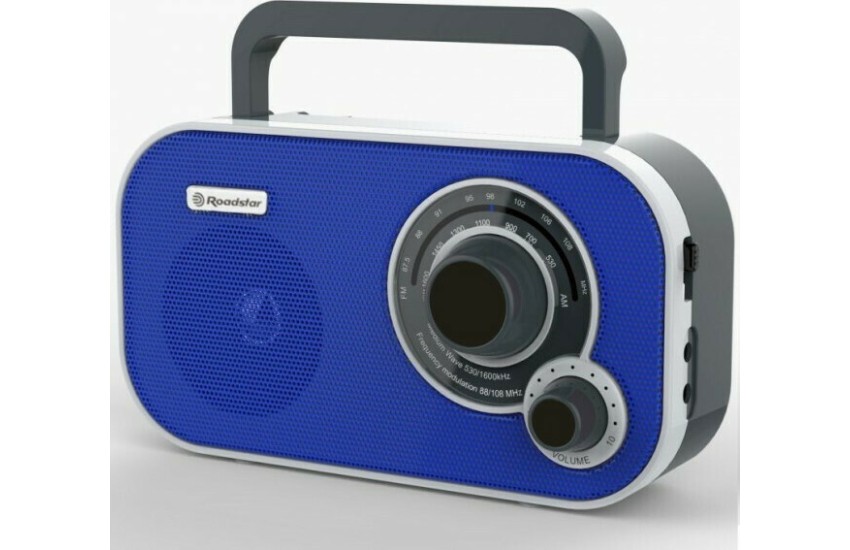 ΦΟΡΗΤΟ RETRO ΡΑΔΙΟΦΩΝΟ ROADSTAR TRA-2235 BLUE