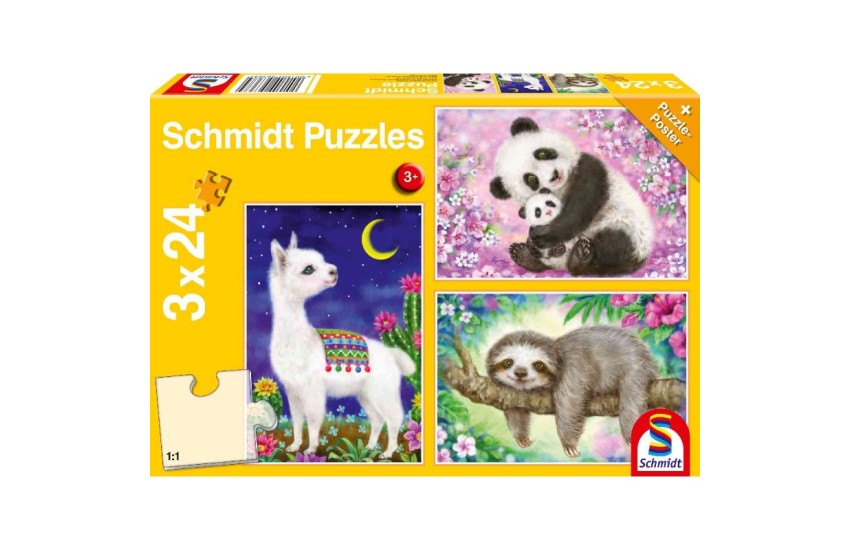 ΠΑΖΛ SCHMIDT PANDA LAMA SLOTH (3Χ24 ΚΟΜΜΑΤΙΑ)