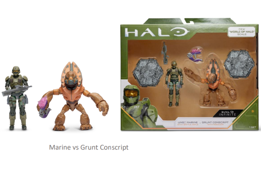 HALO MARINE VS GRUNT CONSCRIPT ΦΙΓΟΥΡΑ 9cm
