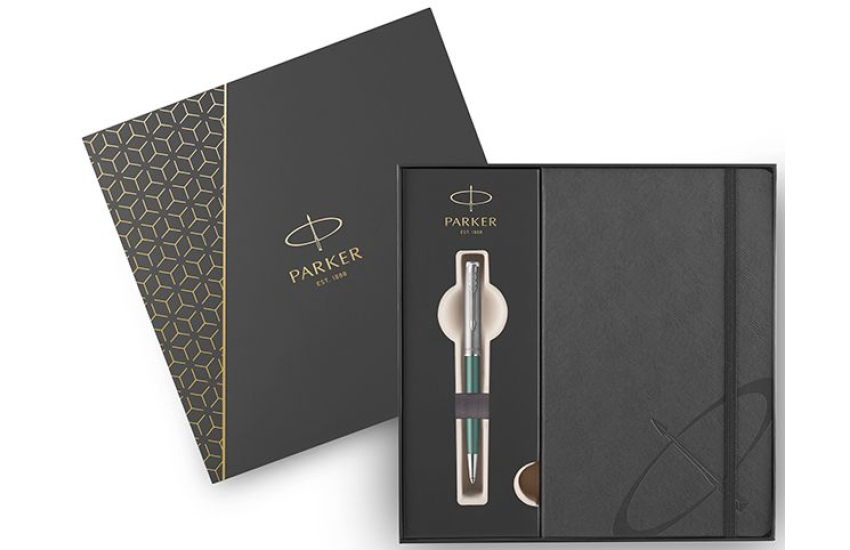 ΣΕΤ ΣΤΥΛΟ PARKER SONNET ESSENTIAL GREEN CT BPen + NOTEBOOK