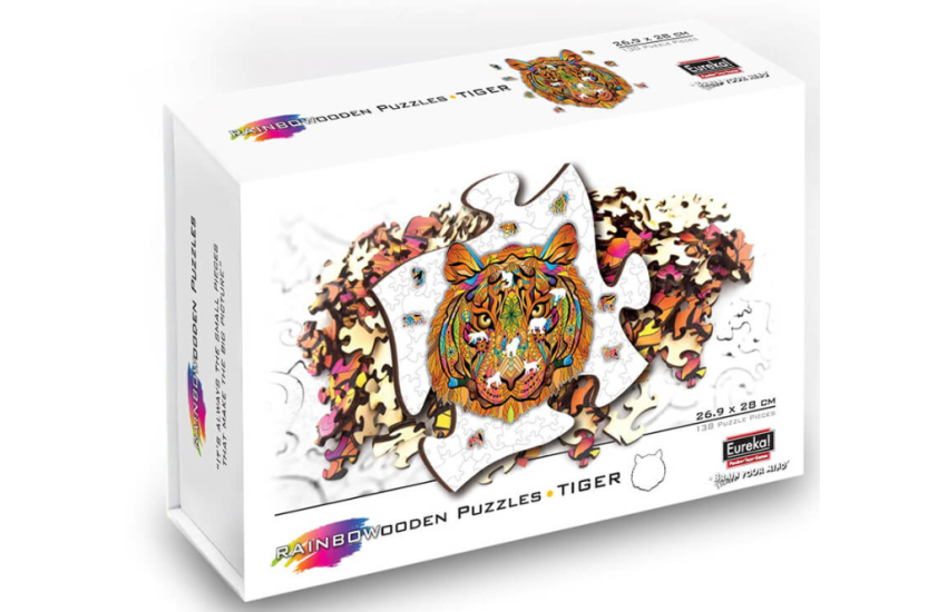 RAINBOW WOODEN PUZZLE - TIGER
