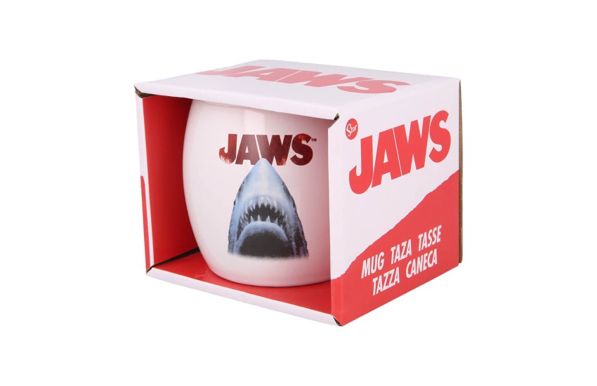 JAWS YOUNG ADULT CERAMIC GLOBE MUG 13 OZ IN GIFT BOX