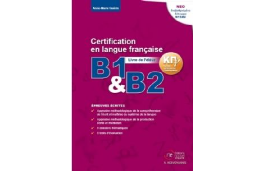 CERTIFICATION EN LANGUE FRANCAISE B1 ET B2 (ECRITE)