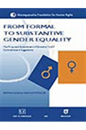 FROM FORMAL TO SUBSTANTIVE GENDER EQUALITY