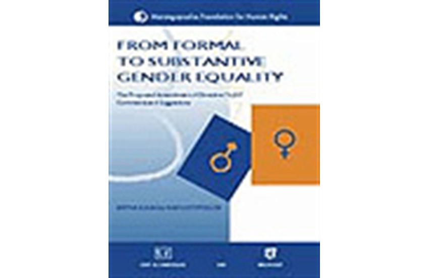 FROM FORMAL TO SUBSTANTIVE GENDER EQUALITY