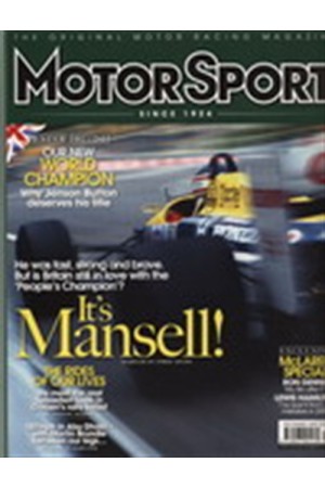 MOTOR SPORT DECEMBER 2009