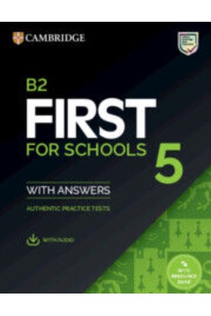 CAMBRIDGE ENGLISH FIRST FOR SCHOOLS 5 SELF STUDY PACK (+ DOWNLOADABLE AUDIO)