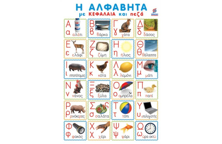 Η ΑΛΦΑΒΗΤΑ ΜΕ ΚΕΦΑΛΑΙΑ ΚΑΙ ΠΕΖΑ (ΑΦΙΣΑ)