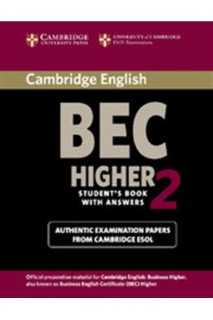 CAMBRIDGE BEC HIGHER 2 STUDENT'S BOOK WITH ANSWERS