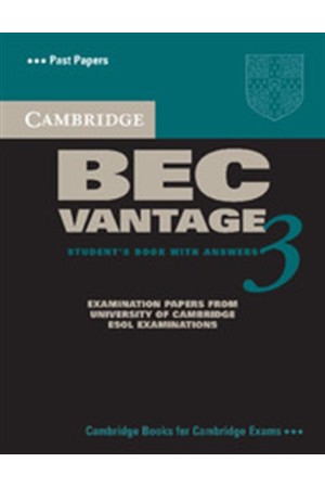CAMBRIDGE BEC VANTAGE 3 STUDENT'S BOOK WITH ANSWERS