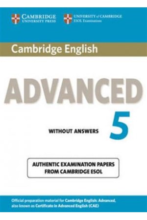CAMBRIDGE CERTIFICATE IN ADVANCED ENGLISH 5 STUDENT'S BOOK WITHOUT ANSWERS