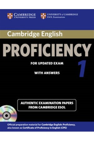 CAMBRIDGE CERTIFICATE OF PROFICIENCY IN ENGLISH 1 SELF STUDY PACK (+ 2 CD) N/E 2012 UPDATE