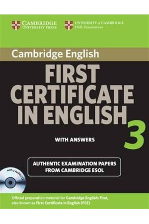 CAMBRIDGE FIRST CERTIFICATE IN ENGLISH 3 SELF STUDY PACK 2009