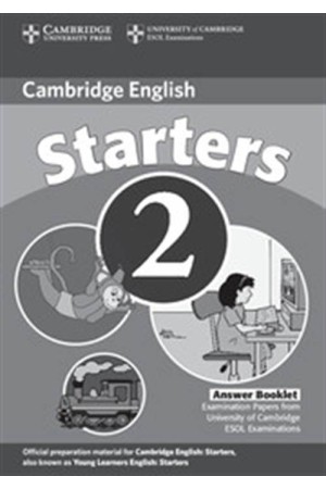 CAMBRIDGE YOUNG LEARNERS ENGLISH TESTS STARTERS 2 ANSWER BOOKLET 2ND EDITION