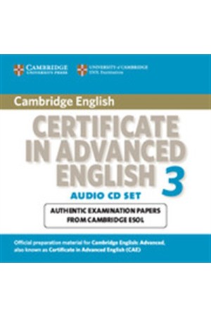 CAMBRIDGE CERTIFICATE IN ADVANCED ENGLISH 3 CD (2) 2008