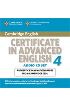 CAMBRIDGE CERTIFICATE IN ADVANCED ENGLISH 4 CD (2) 2008