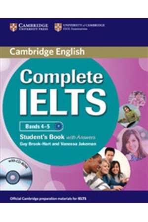 COMPLETE IELTS STUDENT'S BOOK (+CD-ROM) WITH ANSWERS BANDS 4-5