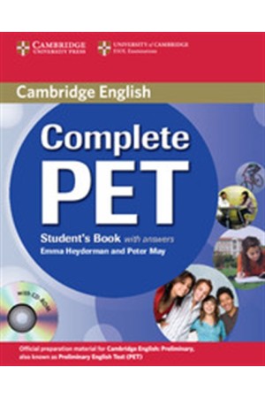 COMPLETE PET STUDENT'S BOOK WITH ANSWERS COMPLETE PET STUDENT'S BOOK WITH ANSWERS