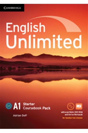 ENGLISH UNLIMITED A1 STARTER STUDENT'S BOOK (+E-PORTOFOLIO) AND ONLINE WORKBOOK PACK ENGLISH UNLIMITED A1 STARTER STUDENT'S BOOK (+E-PORTOFOLIO) AND ONLINE WORKBOOK PACK