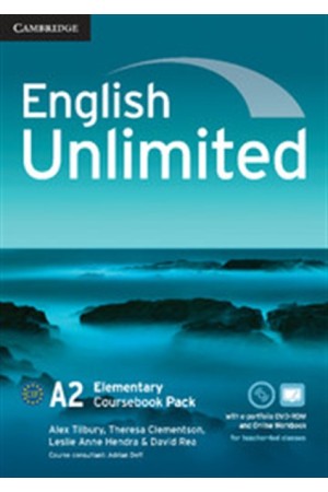 ENGLISH UNLIMITED A2 ELEMENTARY STUDENT'S BOOK (+E-PORTOFOLIO) AND ONLINE WORKBOOK PACK ENGLISH UNLIMITED A2 ELEMENTARY STUDENT'S BOOK (+E-PORTOFOLIO) AND ONLINE WORKBOOK PACK