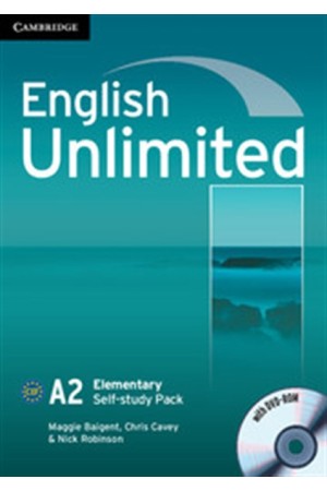 ENGLISH UNLIMITED A2 ELEMENTARY SELF STUDY PACK (+ WORKBOOK +DVD) ENGLISH UNLIMITED A2 ELEMENTARY SELF STUDY PACK (+ WORKBOOK +DVD)