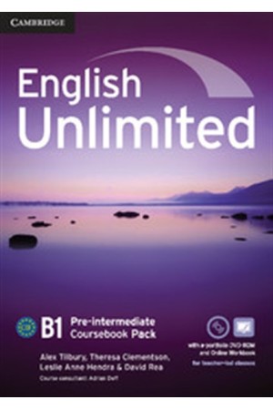 ENGLISH UNLIMITED B1+ INTERMEDIATE STUDENT'S BOOK (+E-PORTOFOLIO) AND ONLINE WORKBOOK PACK