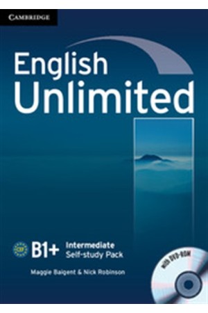 ENGLISH UNLIMITED B1+ INTERMEDIATE SELF STUDY PACK (+WORKBOOK +DVD) ENGLISH UNLIMITED B1+ INTERMEDIATE SELF STUDY PACK (+WORKBOOK +DVD)