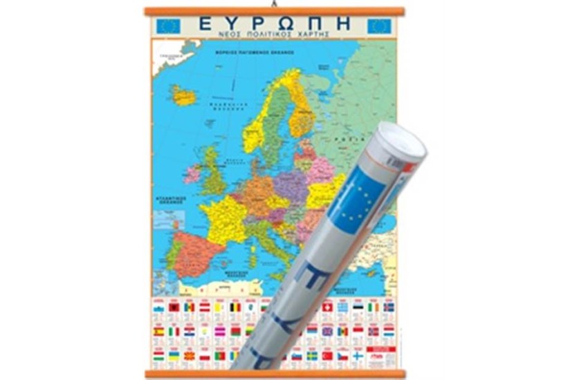 ΕΥΡΩΠΗ - ΠΟΛΙΤΙΚΟΣ ΧΑΡΤΗΣ ΑΝΑΡΤΗΣΗΣ (70Χ100 ΕΚ.)